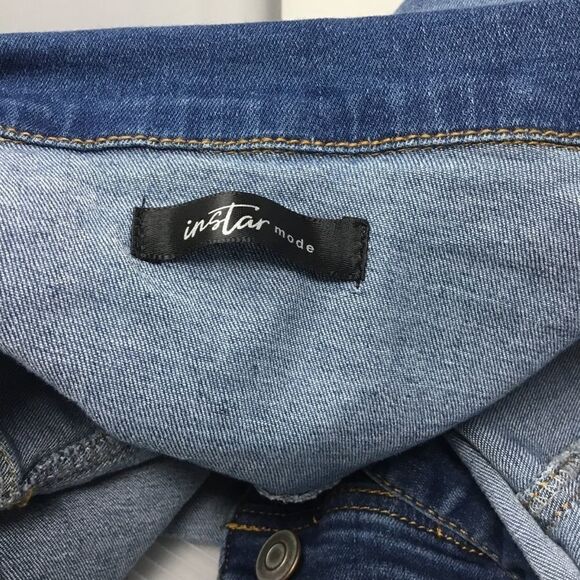 Instar Mode Classic Casual Vintage Jean Jacket A2 - Picture 5 of 6